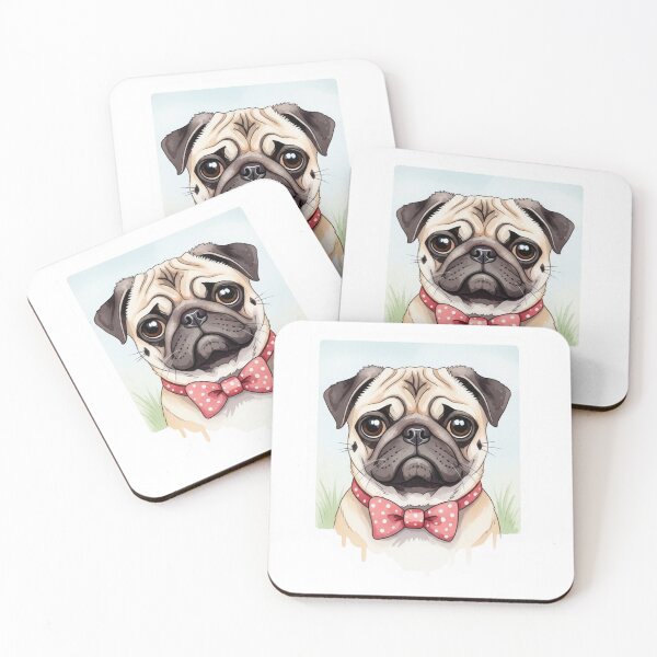 Item preview, Pug dog water color designed and sold by saphira-art.