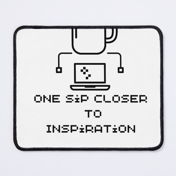 Item preview, One Sip Closer To Inspiration Programmer Coder Writer Student Creative Work Desk Coffee Lover Gift designed and sold by Yassine Line Studio.