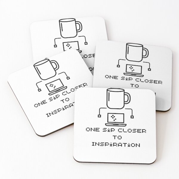 Item preview, One Sip Closer To Inspiration Programmer Coder Writer Student Creative Work Desk Coffee Lover Gift designed and sold by Yassine Line Studio.