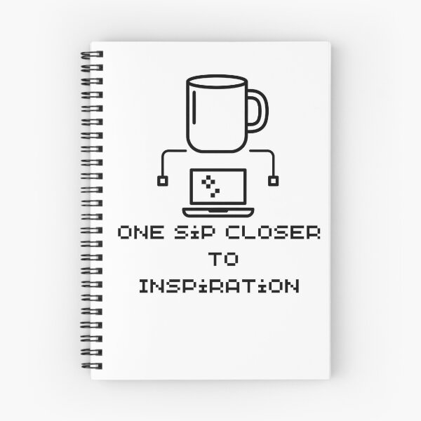 Item preview, One Sip Closer To Inspiration Programmer Coder Writer Student Creative Work Desk Coffee Lover Gift designed and sold by Yassine Line Studio.