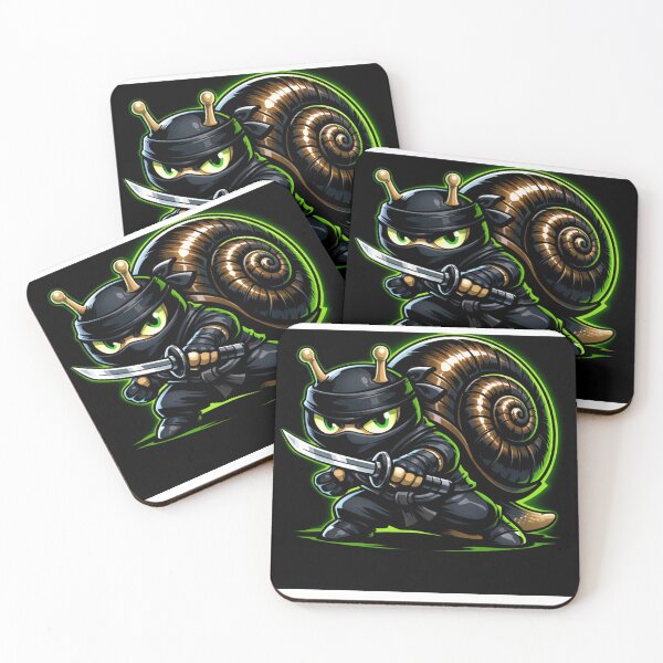 Item preview, Ninja Snail Warrior Cartoon Character designed and sold by novyron.