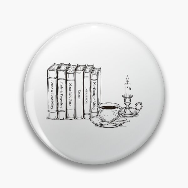 Item preview, Pride & Prejudice Jane Austen Books Teacup Candle Line Art designed and sold by Fenay Designs.