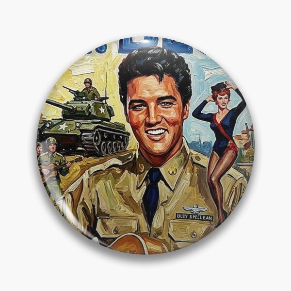 Item preview, Swing With Him: Elvis Presley G.I. Blues Impasto Movie Poster designed and sold by Art's Diner.