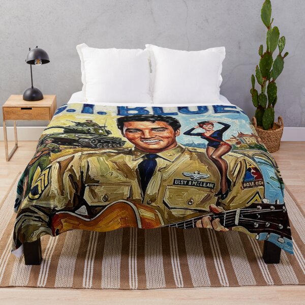 Item preview, Swing With Him: Elvis Presley G.I. Blues Impasto Movie Poster designed and sold by Art's Diner.