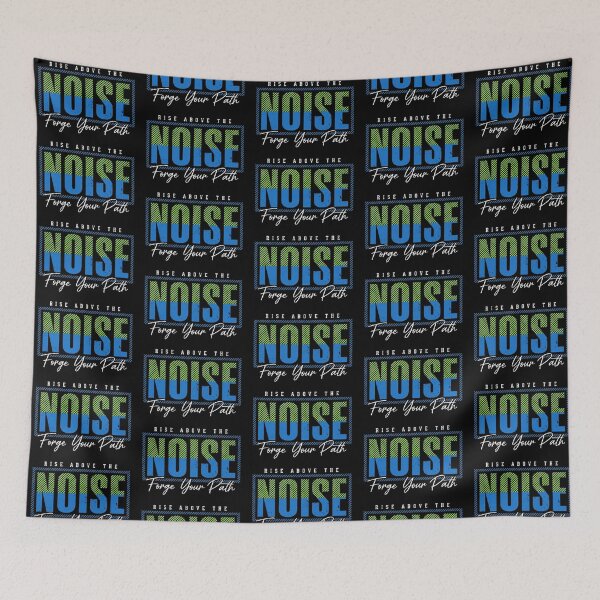Item preview, Rise Above the Noise – Forge Your Path Motivational Typography designed and sold by Dogandesighn.