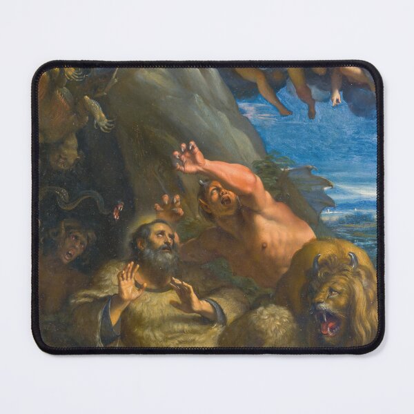 Item preview, Temptation of Saint Anthony Annibale Carracci Baroque Painting designed and sold by TheSoulOfArt.