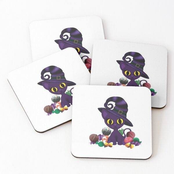 Item preview, Willamina Cute Witch Cat Halloween Candy designed and sold by Auntie M.