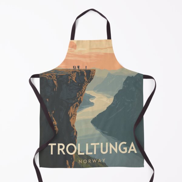 Item preview, Trolltunga Norway Vintage Travel Wall Art designed and sold by Atlas Poster Co..