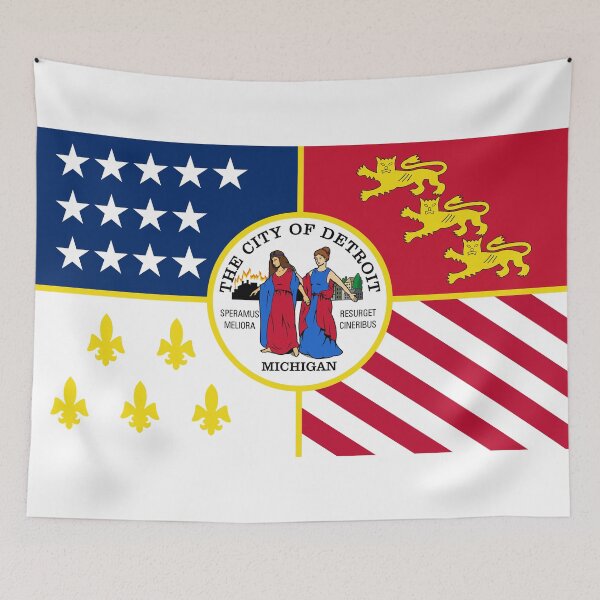 Item preview, Detroit Flag - Motor City Pride & Michigan Urban Heritage designed and sold by NTGUILTY.