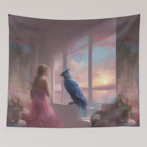 Item preview, The magic of the pink haze and the call of heavenly freedom designed and sold by KunstGeist.