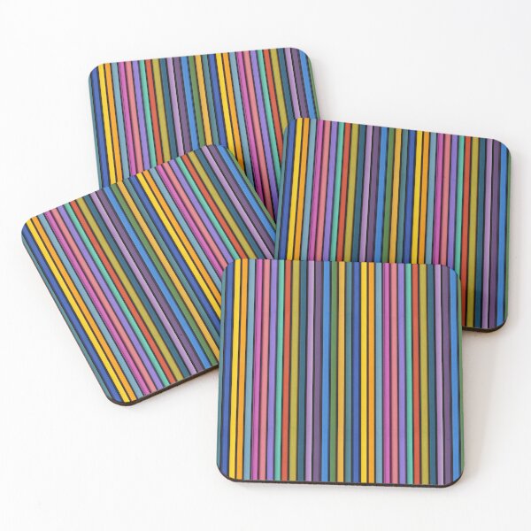 Item preview, Bold Colorful Vertical Stripe Pattern designed and sold by bubblegoth.