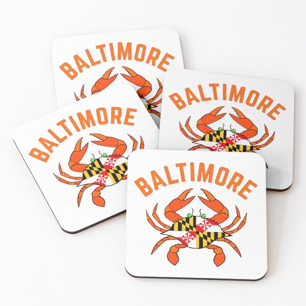 Item preview, Baltimore Crab Maryland Flag designed and sold by Q Art & Design .