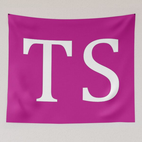 Item preview, TS Initials Monogram Elegant White Letters designed and sold by Jeallan Designs.