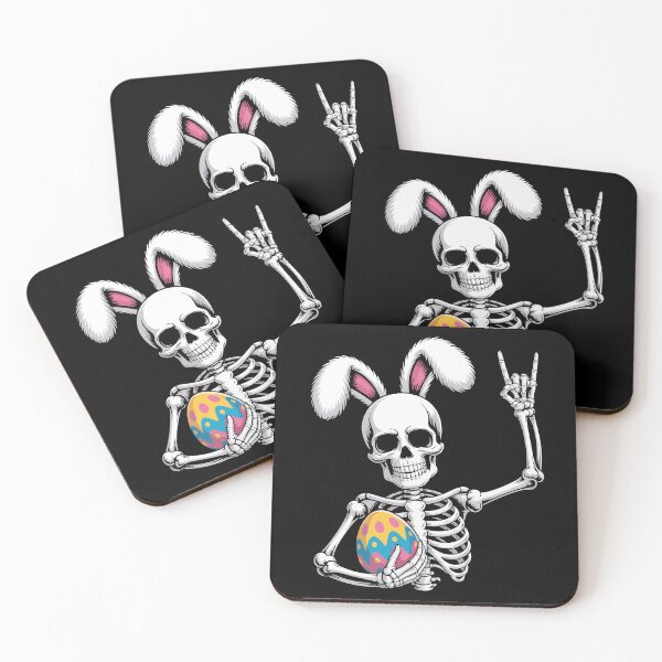 Item preview, Skeleton in Bunny Ears with Easter Egg designed and sold by jkrphoto.