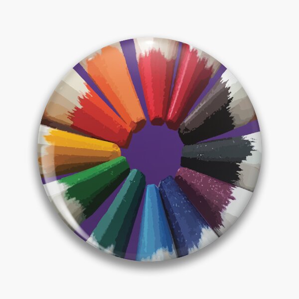Item preview, Color Pencils Arranged in Circular Pattern designed and sold by Arturo Daniel Garcia Palomo.