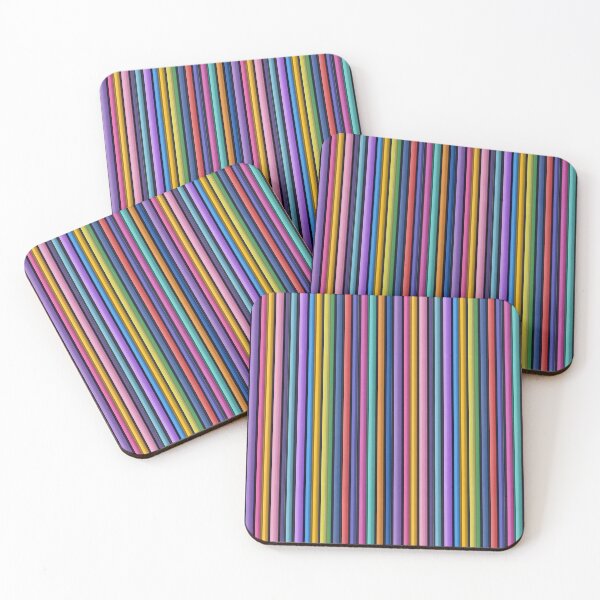 Item preview, Bold Multicolor Vertical Stripes Pattern designed and sold by bubblegoth.