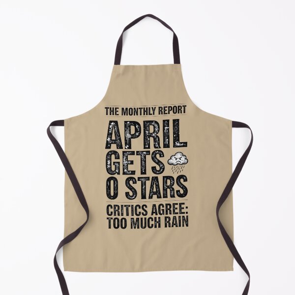 Item preview, April Gets 0 Stars Funny Monthly Report designed and sold by GrafTeesLab.