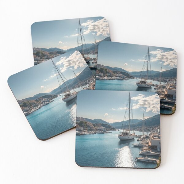 Item preview, Scenic Harbor Views with Luxury Yachts designed and sold by Vida e Arte.