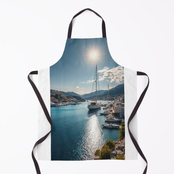 Item preview, Scenic Harbor Views with Luxury Yachts designed and sold by Vida e Arte.