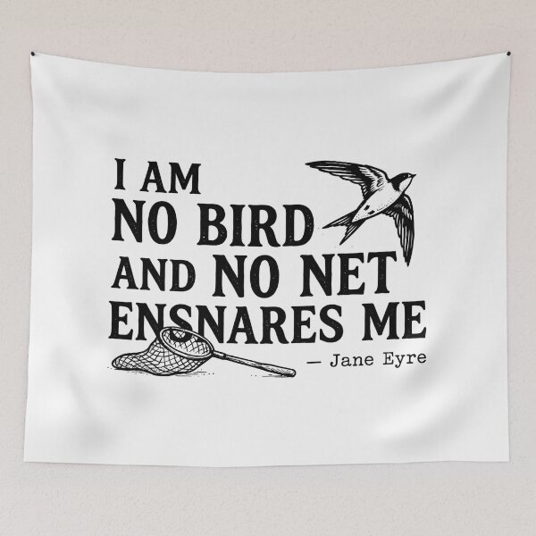 Item preview, I Am No Bird And No Net Ensnares Me Jane Eyre Swallow designed and sold by Fenay Designs.