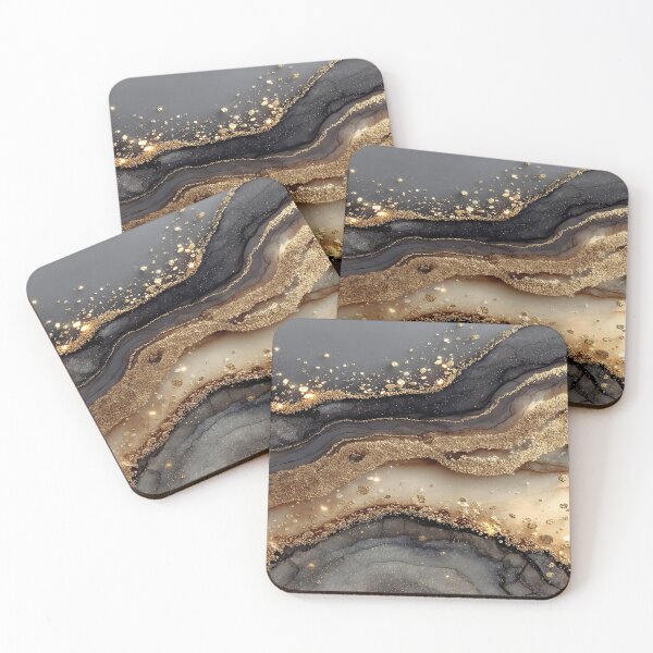 Item preview, Fractured Dark Basalt and Beige Quartz Pattern designed and sold by Yoruhara.
