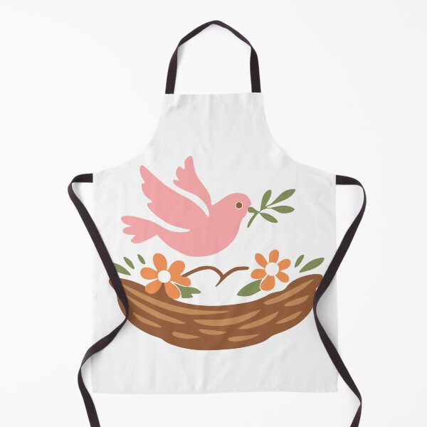 Item preview, Dove Carrying Olive Sprig Over Floral Nest designed and sold by FunFitLife Studio.