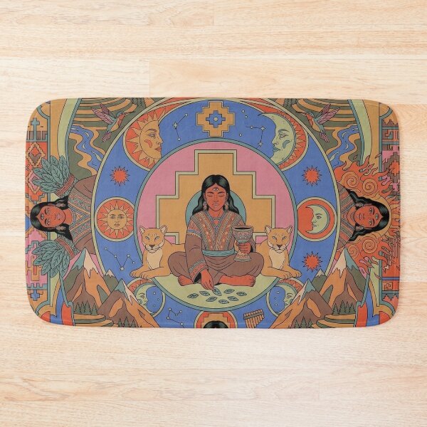 Item preview, Sacred Balance: Chakana, Puma and Pachamama designed and sold by HANANTI.
