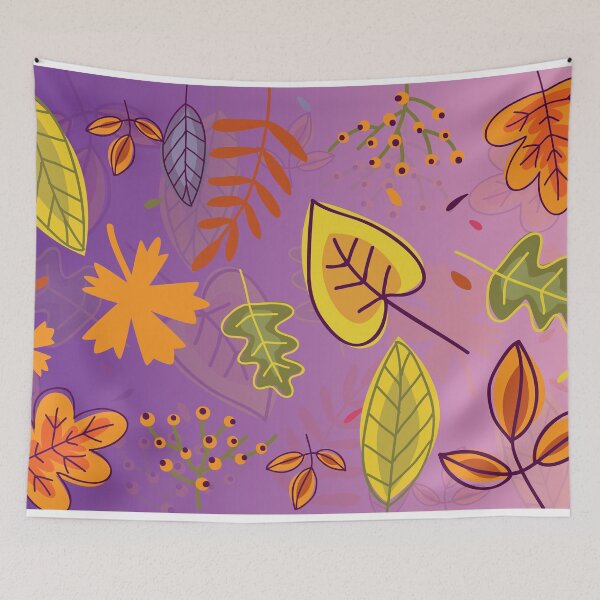 Item preview, Boho Colorful Leaves Pattern designed and sold by DativaDesings.