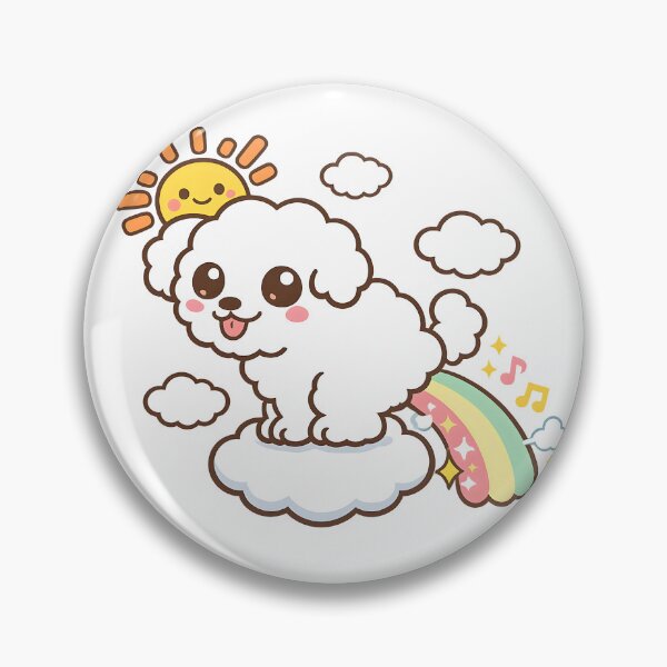 Item preview, Kawaii Retro Rainbow Puppy 80s - Fancy Aesthetic designed and sold by elglotonmusical.