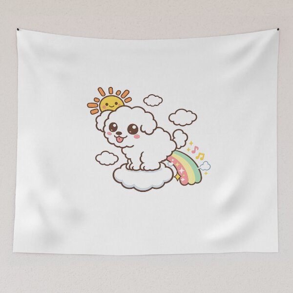Item preview, Kawaii Retro Rainbow Puppy 80s - Fancy Aesthetic designed and sold by elglotonmusical.