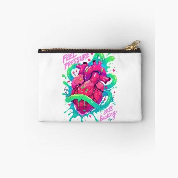 Item preview, Feel Pressure Still Beating – Neon Anatomical Heart Pop Art designed and sold by YSiGn_.