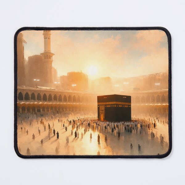 Item preview, Sacred Kaaba at Sunrise – Minimalist Islamic Art designed and sold by Noor_Creations.