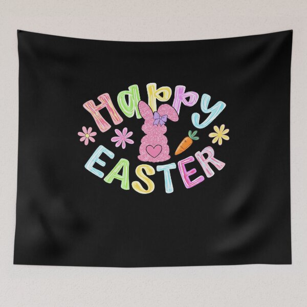 Item preview, Happy Easter Glitter Bunny designed and sold by KroghDs.