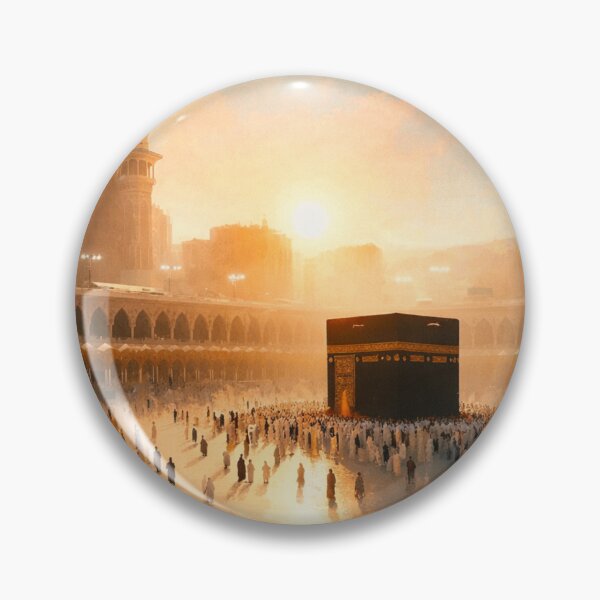 Item preview, Sacred Kaaba at Sunrise – Minimalist Islamic Art designed and sold by Noor_Creations.