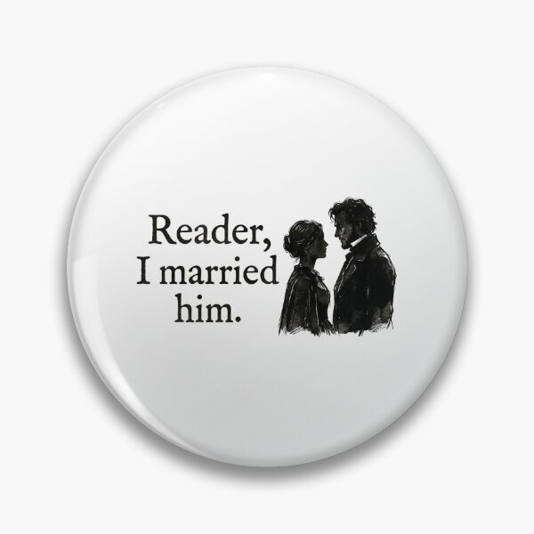 Item preview, Reader I Married Him Jane Eyre Mr Rochester Silhouette designed and sold by Fenay Designs.