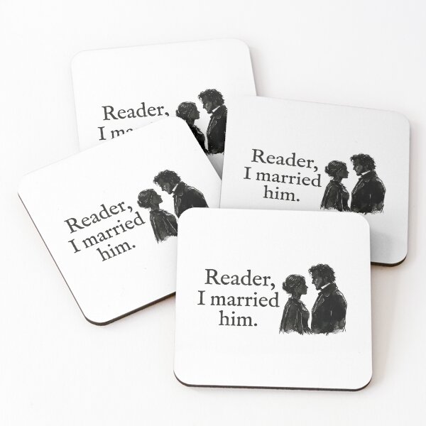 Item preview, Reader I Married Him Jane Eyre Mr Rochester Silhouette designed and sold by Fenay Designs.