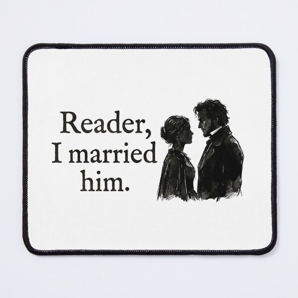 Item preview, Reader I Married Him Jane Eyre Mr Rochester Silhouette designed and sold by Fenay Designs.