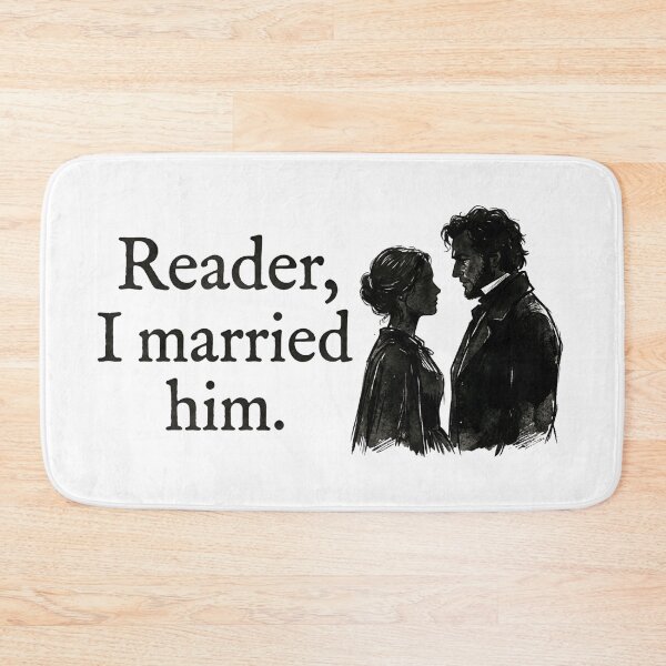 Item preview, Reader I Married Him Jane Eyre Mr Rochester Silhouette designed and sold by Fenay Designs.