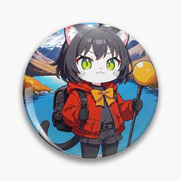 Item preview, Milky The Cat - Living Miau Best Life, Cute Anime Cat Patagonia Adventure designed and sold by WhisKerinK.