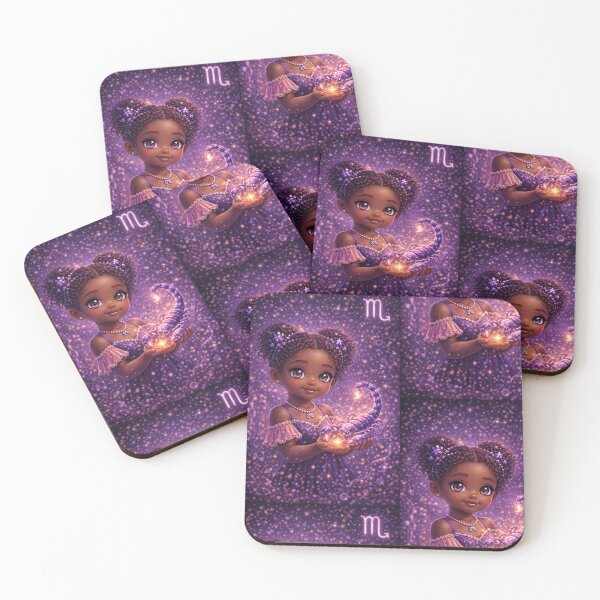 Item preview, Lil Scorpio Zodiac Kid ♏ Cute Black Zodiac Water Sign Art designed and sold by Bonitivity Zodiacs.