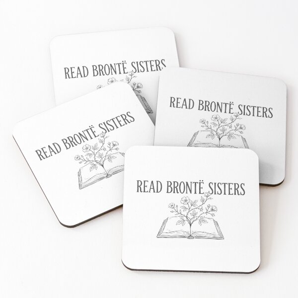 Item preview, Read Brontë Sisters Open Book Floral Literature designed and sold by Fenay Designs.