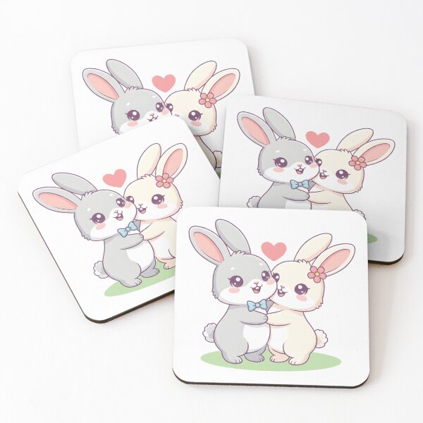 Item preview, A couple of rabbits hugging and sharing true love designed and sold by Dizartico.