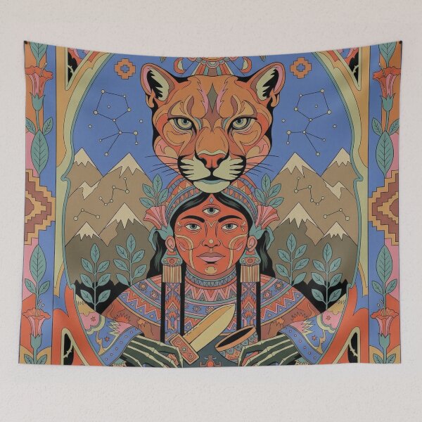 Item preview, The Great Andean Shaman in a Psychedelic Trance designed and sold by HANANTI.