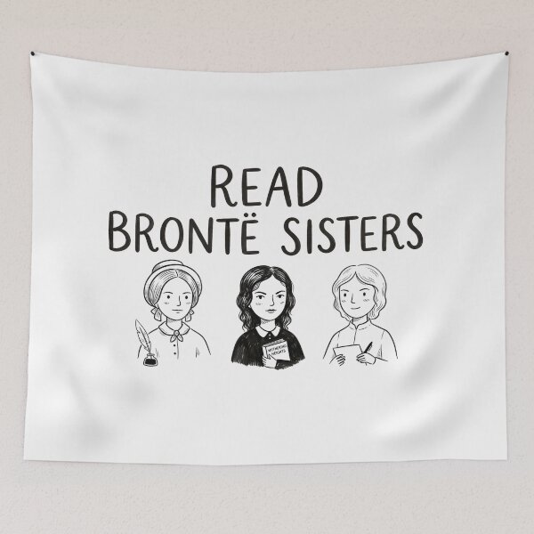 Item preview, Read Brontë Sisters Classic Authors Literary Portrait designed and sold by Fenay Designs.