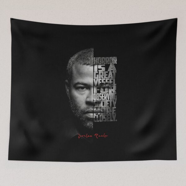 Item preview, Jordan Peele Split Face Quote Poster designed and sold by Enea Kelo.