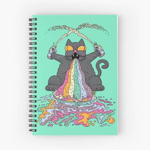Item preview, Rainbow Sparkle Barf Party Cat designed and sold by GrodyGhost.