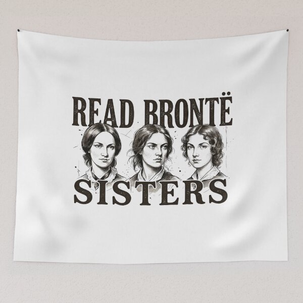 Item preview, Read Brontë Sisters Vintage Engraving Literature Art designed and sold by Fenay Designs.
