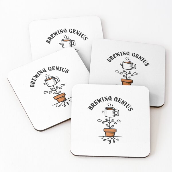 Item preview, Brewing Genius Funny Coffee Plant T-Shirt designed and sold by AnnDesignStudio.