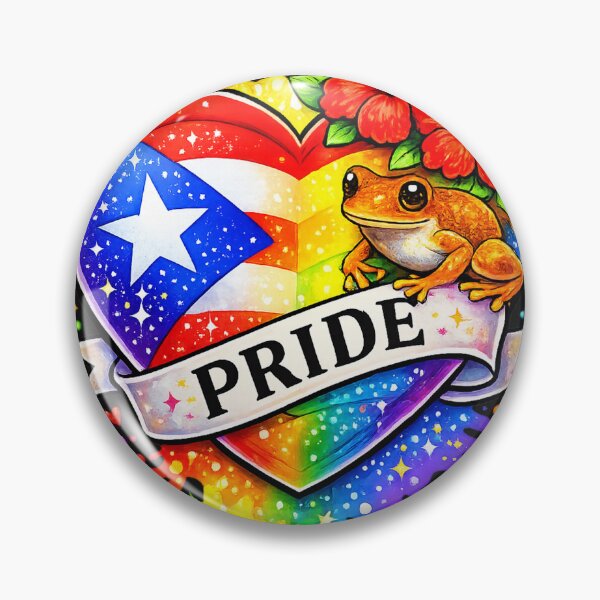 Item preview, Puerto Rican Pride Coquí – LGBTQ Boricua Pride Heart designed and sold by Miranda designs ink.