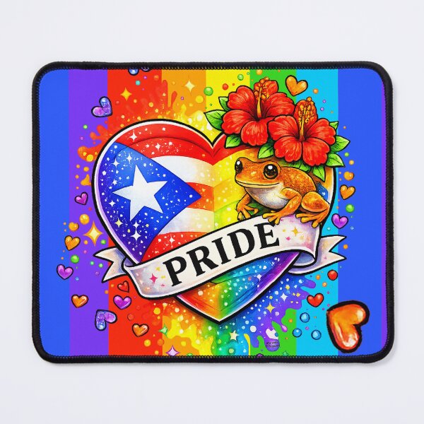 Item preview, Puerto Rican Pride Coquí – LGBTQ Boricua Pride Heart designed and sold by Miranda designs ink.